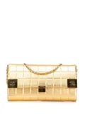 CHANEL Pre-Owned 2002-2003 CC Choco Bar Metallic Lambskin Flap shoulder bag - Gold