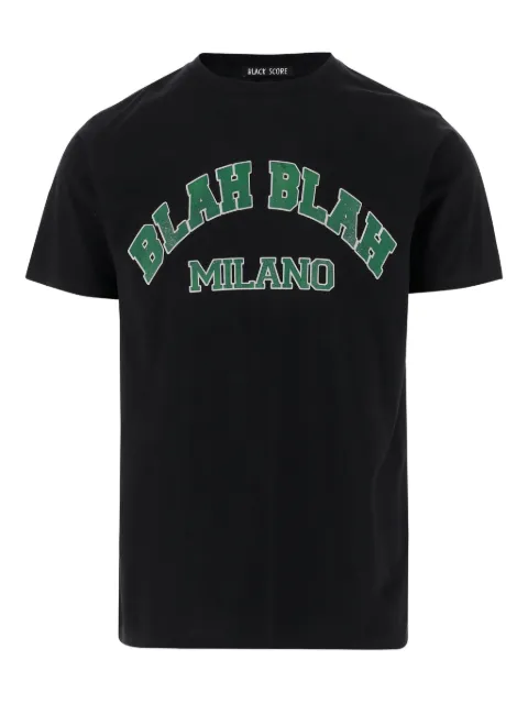 Black Score cotton T-shirt 