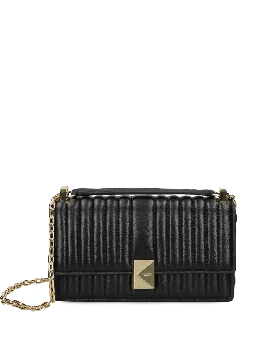 KATE SPADE DECO QUILTED LEATHER SHOULDER BAG