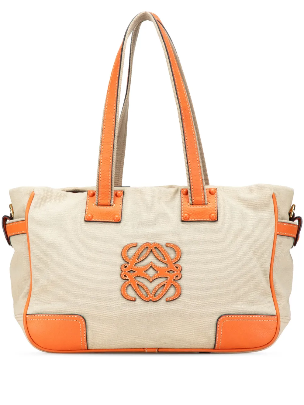 Pre-owned Loewe 2007 Anagram Canvas Tote Bag