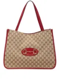 Gucci Pre-Owned 2016-2024 GG Canvas Horsebit 1955 tote bag - Brown