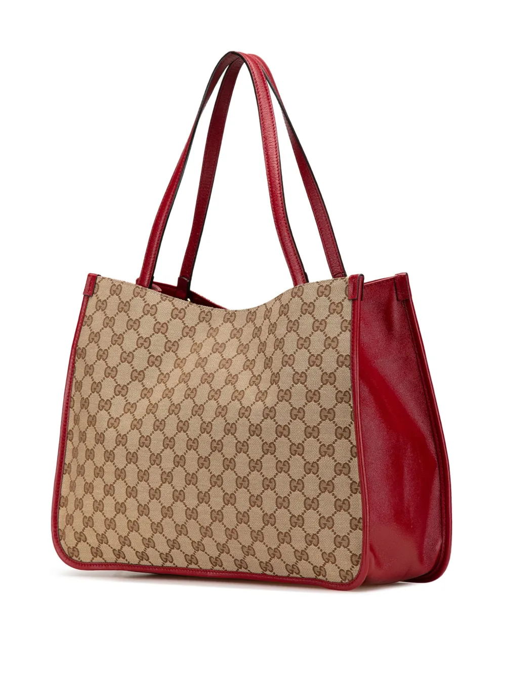 Pre-owned Gucci 2016-2024 Gg Canvas Horsebit 1955 Tote Bag