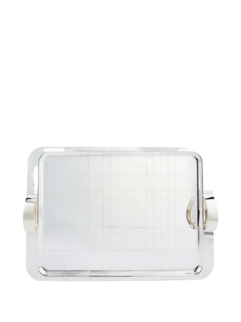 Christofle Graphik rectangular serving tray (45cm x 32cm)