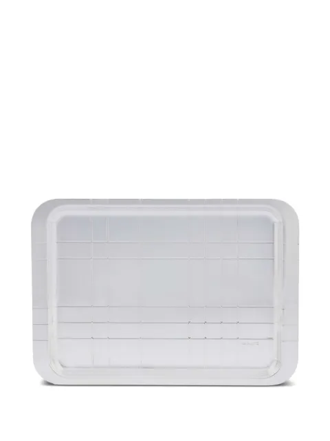 Christofle Graphik grid-pattern serving tray (21cm x 30cm)
