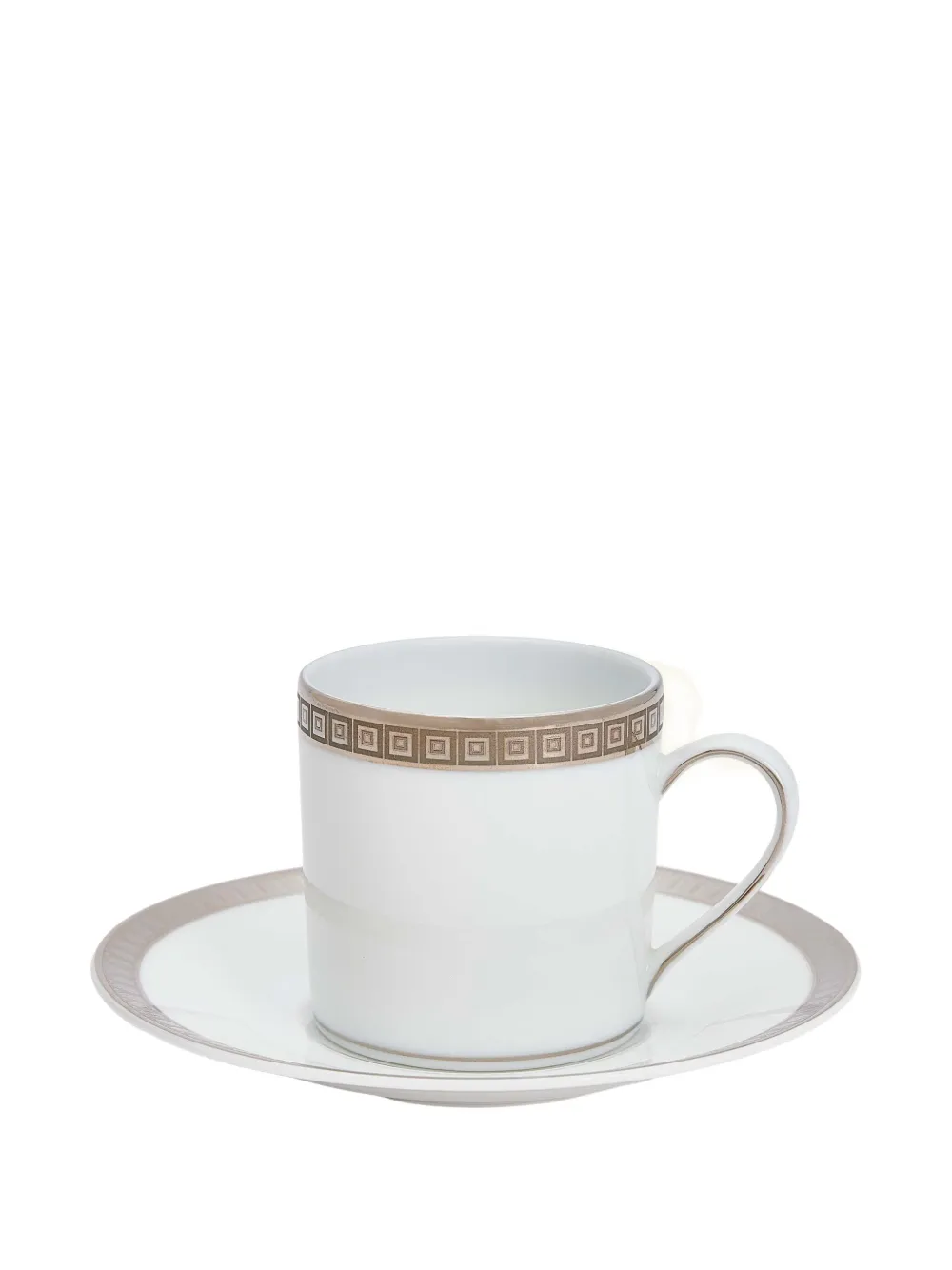 Christofle Malmaison tea cup & saucer set | White | Image 1