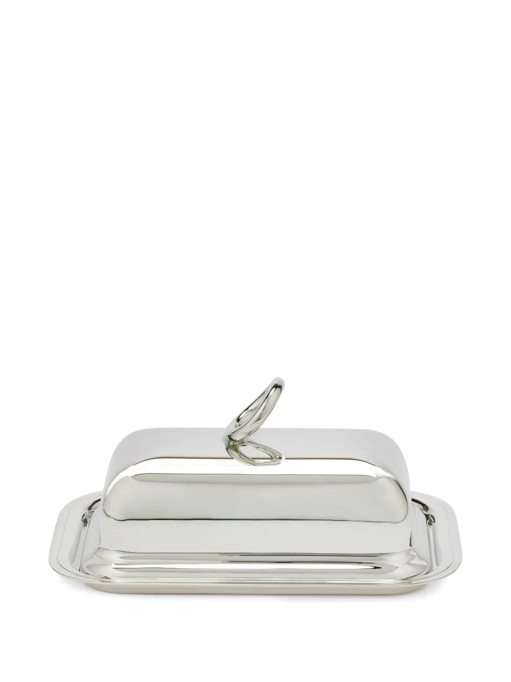 Christofle Vertigo loop-handle butter dish | Silver | Image 1