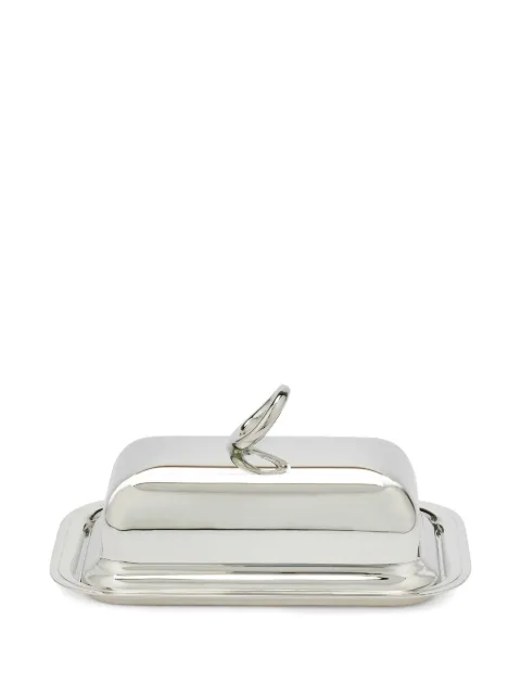 Christofle Vertigo loop-handle butter dish