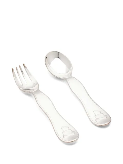 Christofle Charlie Bear stitched-detailing set (set of two)