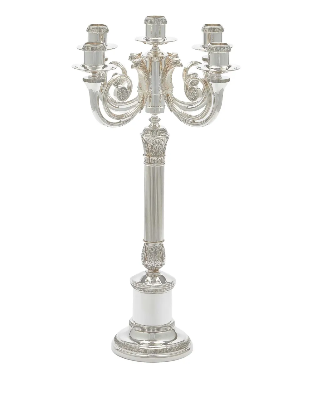 Christofle Malmaison leaf-embellished candelabra | Silver | Image 1