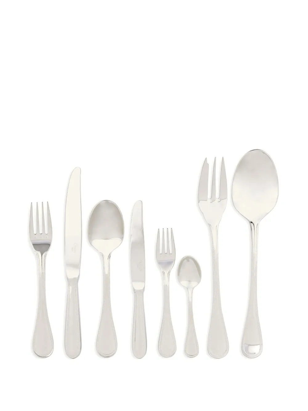 Christofle Perles beaded 75-piece flatware set (twelve-person setting) | Silver | Image 1