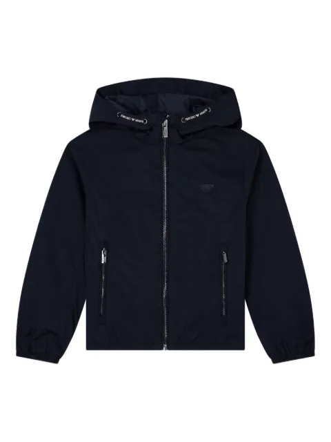 Emporio Armani Kids chamarra con capucha