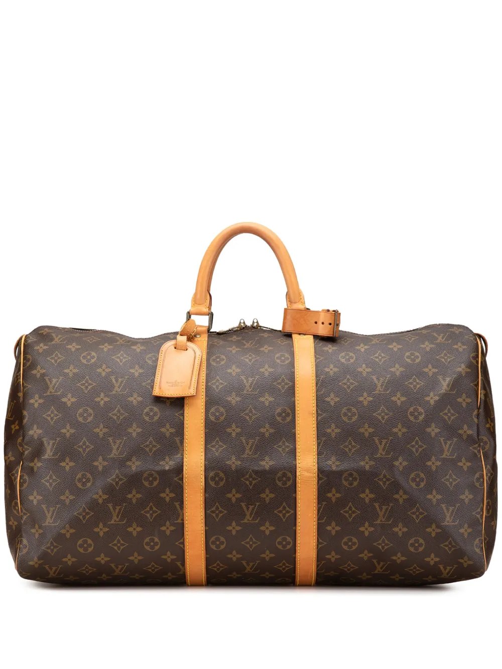 Louis Vuitton Pre-Owned 20th Century モノグラム キーポル 50 ボストンバッグ - ブラウン Louis Vuitton Pre-Owned 20th Century モノグラム キーポル 50 ボストンバッグ - ブラウン