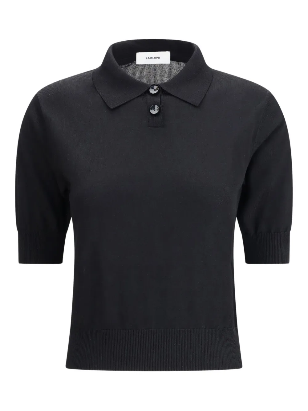 Lardini Poloshirt van gerecycled polyester Zwart