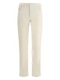 Brunello Cucinelli corduroy straight trousers - White