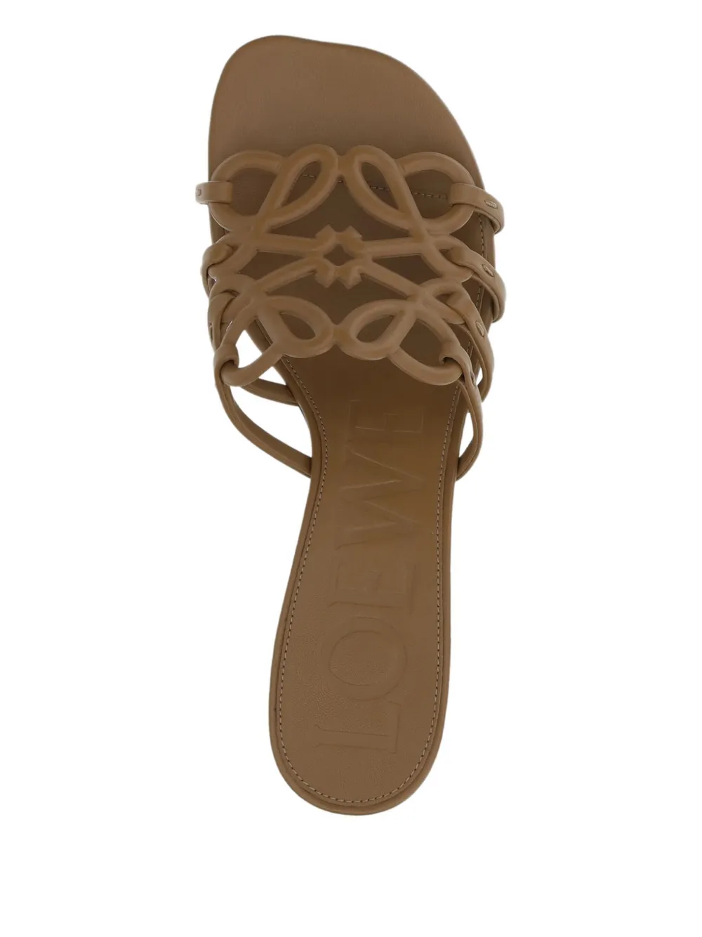 LOEWE 45 mm Anagram Petal sandalen Bruin