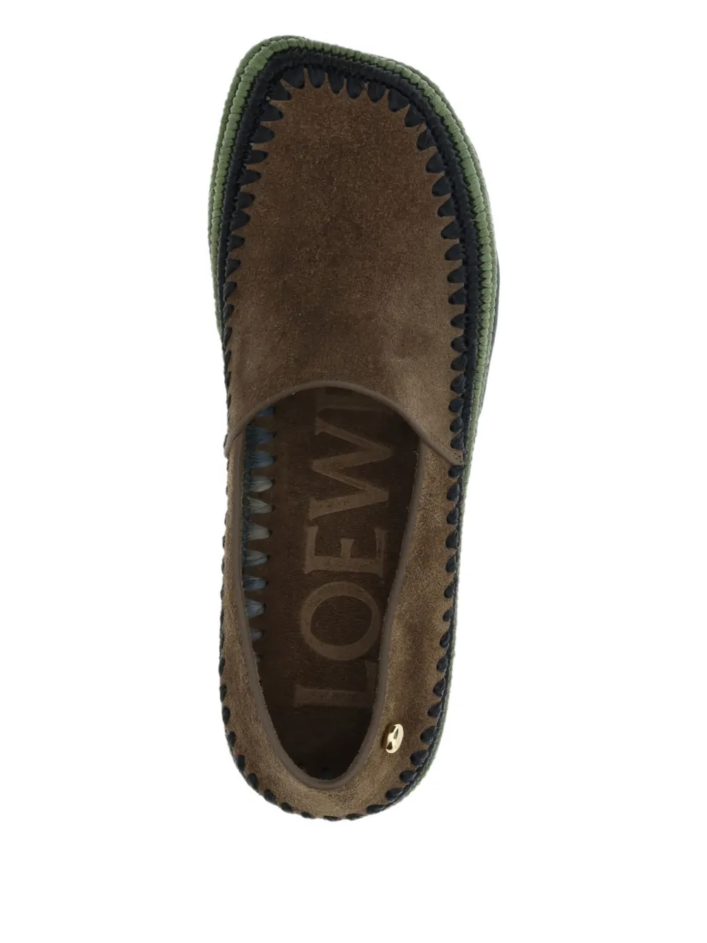LOEWE suede espadrilles Brown