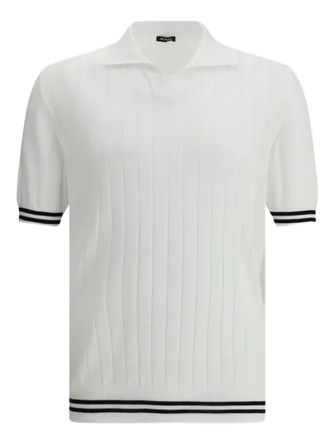 Kiton ribbed polo shirt
