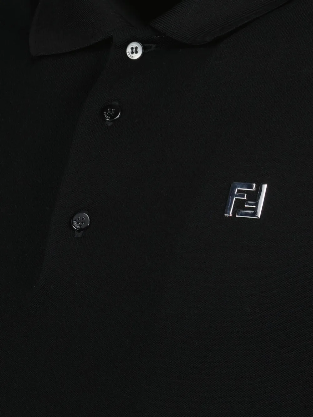 FENDI Katoenen poloshirt Zwart