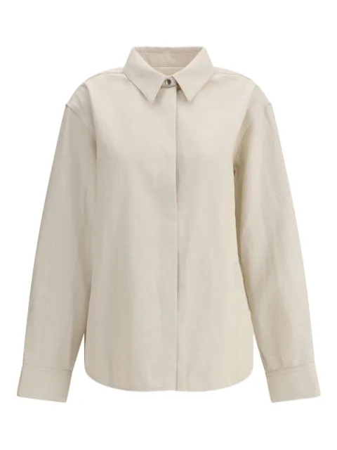 Jil Sander logo-appliqué shirt 