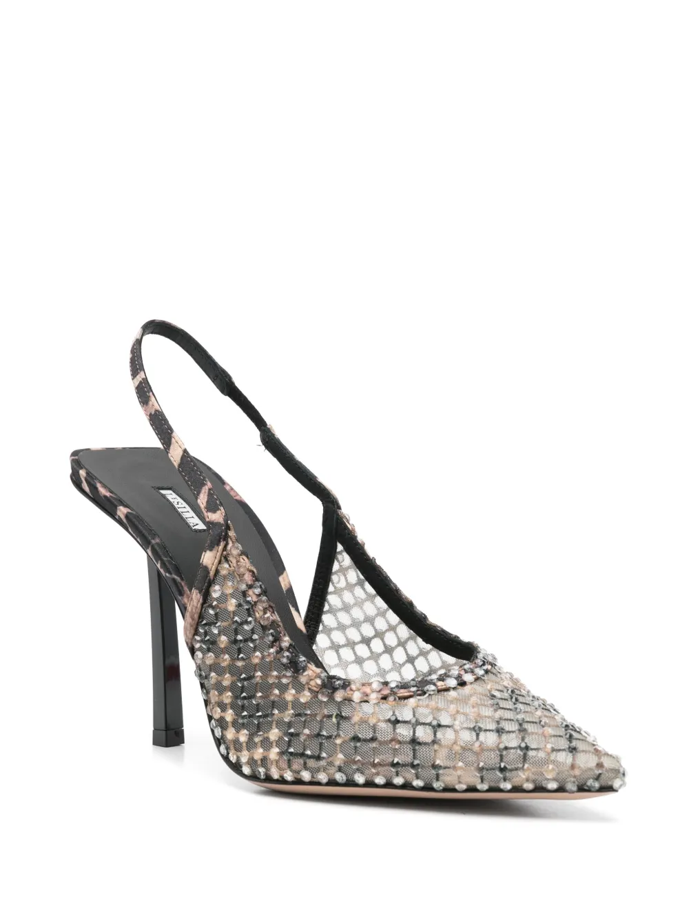 Le Silla 100mm leather pumps Neutrals