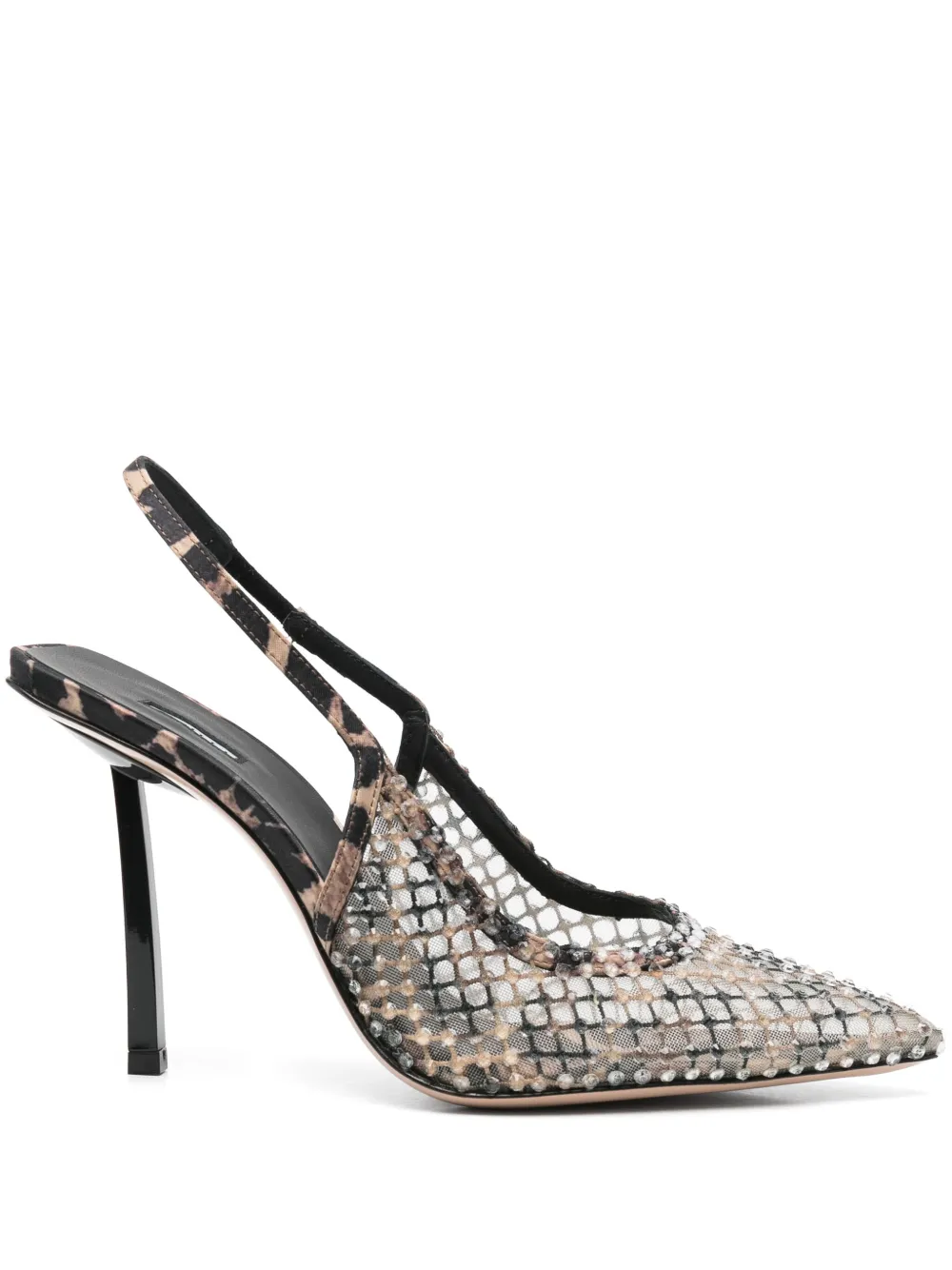 Le Silla 100mm leather pumps Neutrals