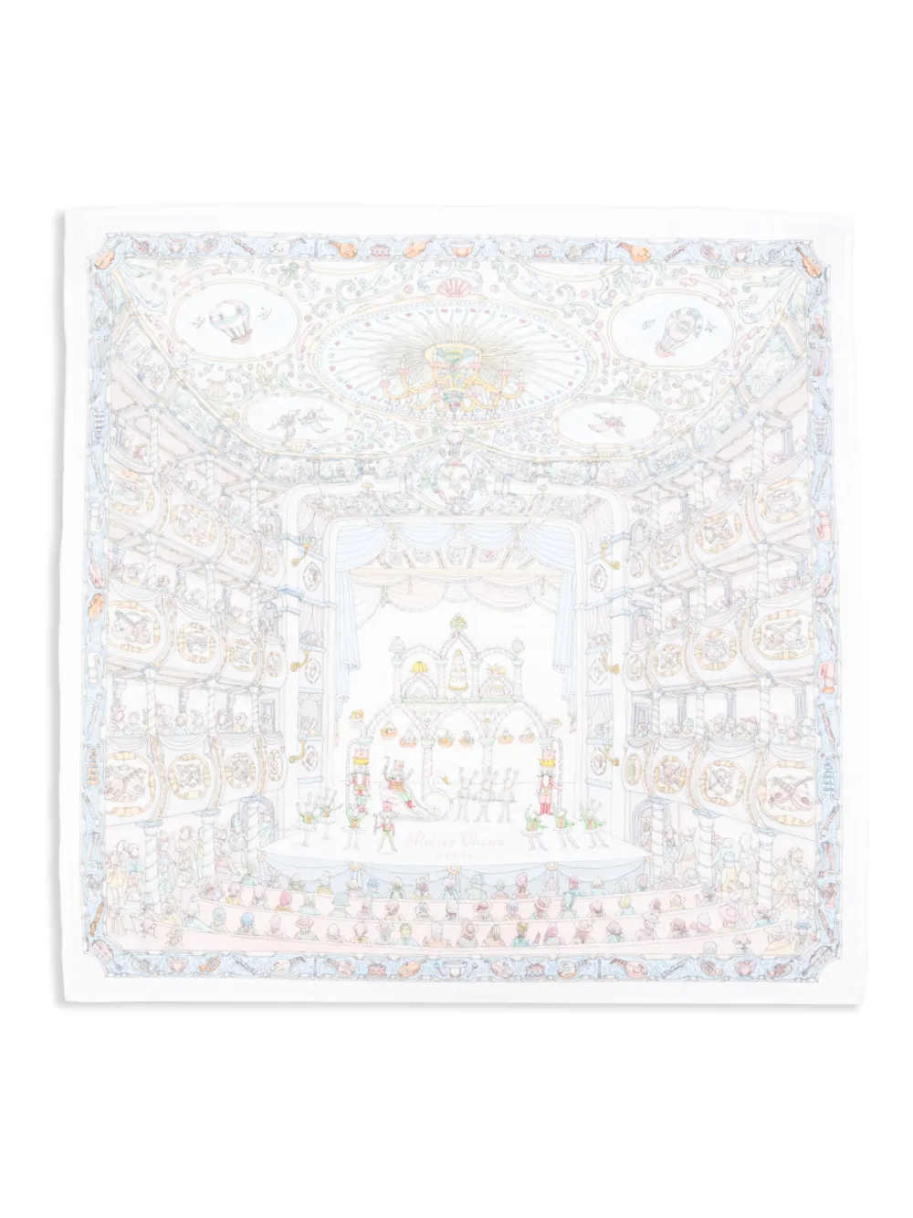 Atelier Choux printed blanket | White | Image 1