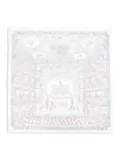 Atelier Choux printed blanket - White