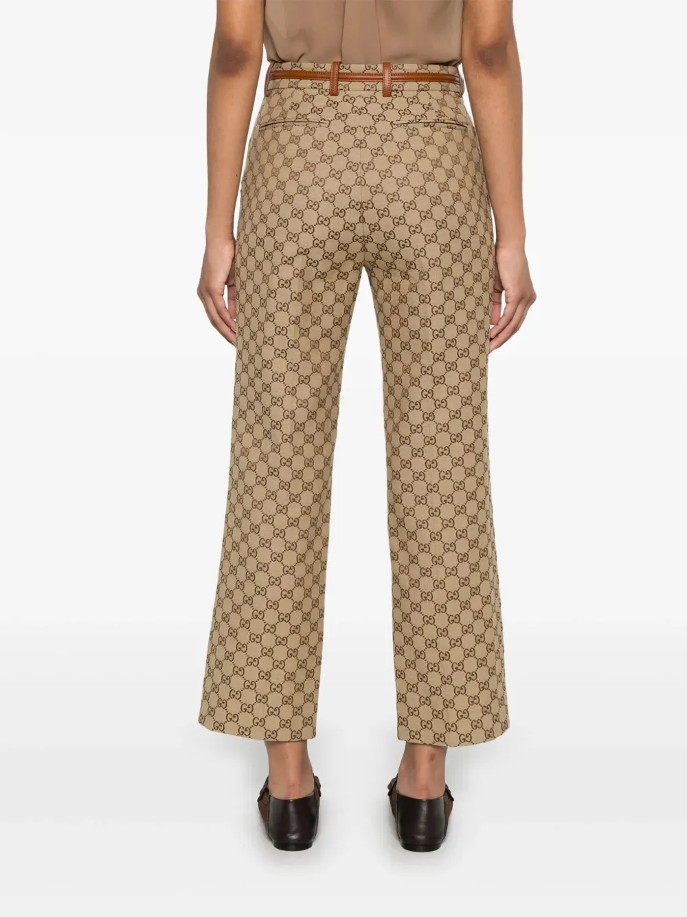 Gucci Gg-canvas Horsebit Trousers