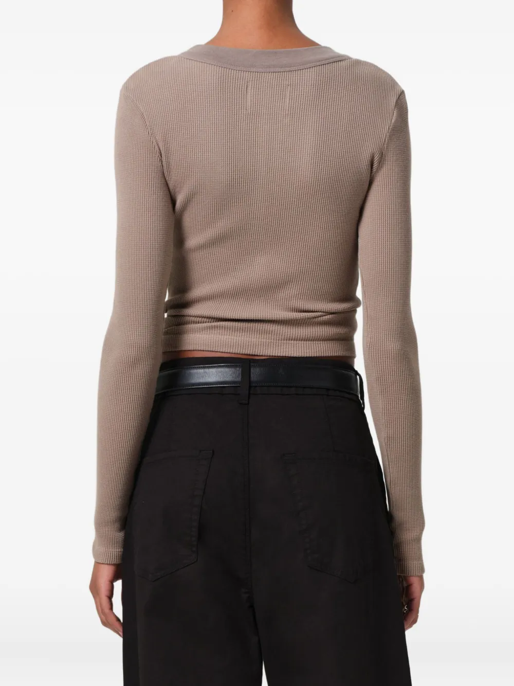 Citizens of Humanity Varra Henley button-front top Bruin