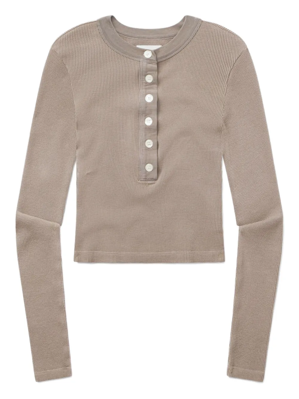 Citizens of Humanity Varra Henley button-front top Bruin