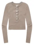 Citizens of Humanity Varra Henley button-front top - Brown