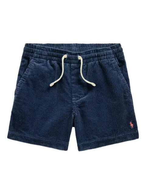 POLO RALPH LAUREN KIDS شورت قطن مخملي مضلع