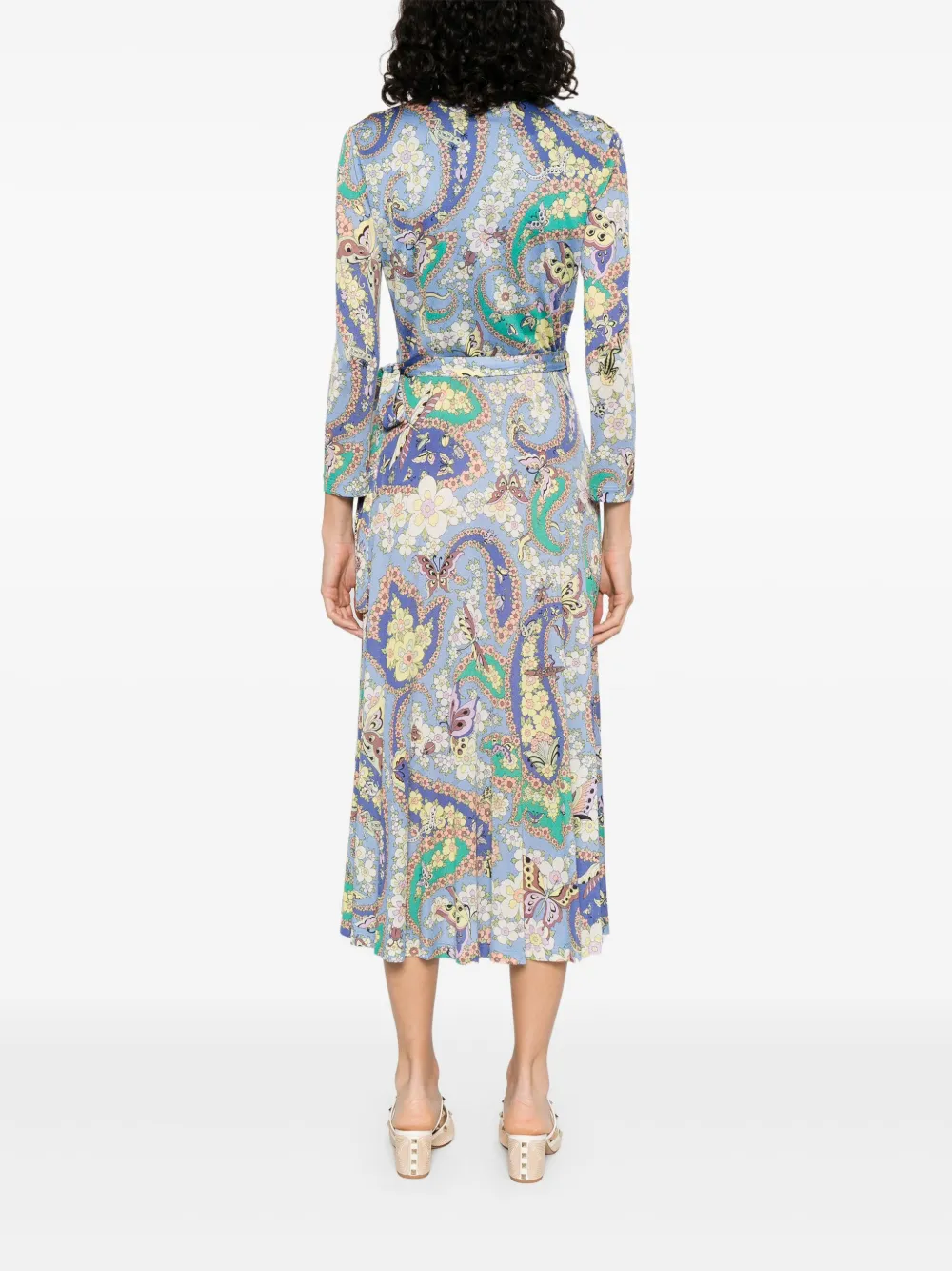 ETRO Jurk met bloemenprint Blauw