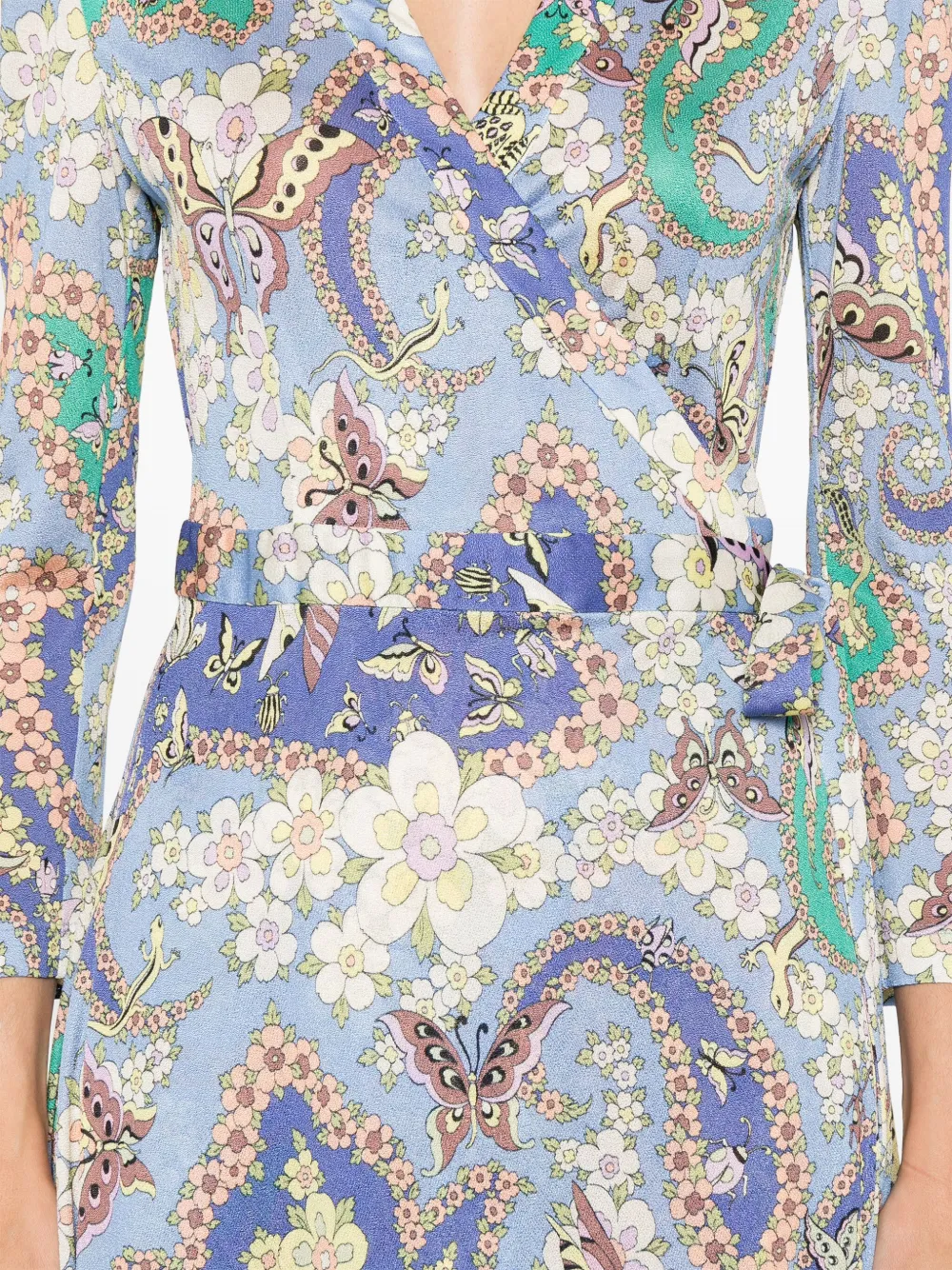 ETRO Jurk met bloemenprint Blauw