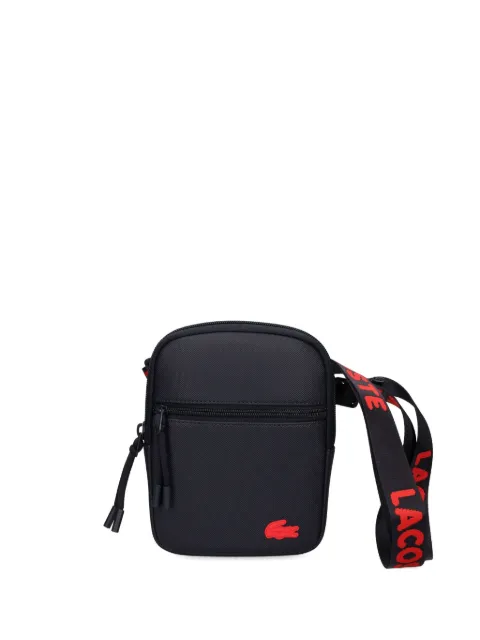 Lacoste logo-jacquard messenger bag