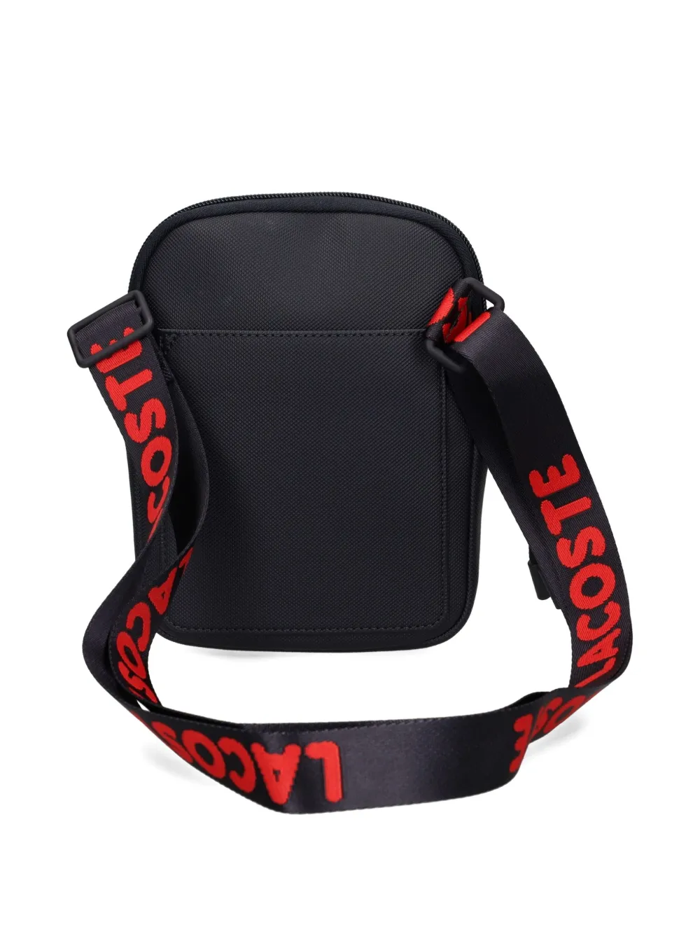 Lacoste Nylon crossbodytas - Zwart
