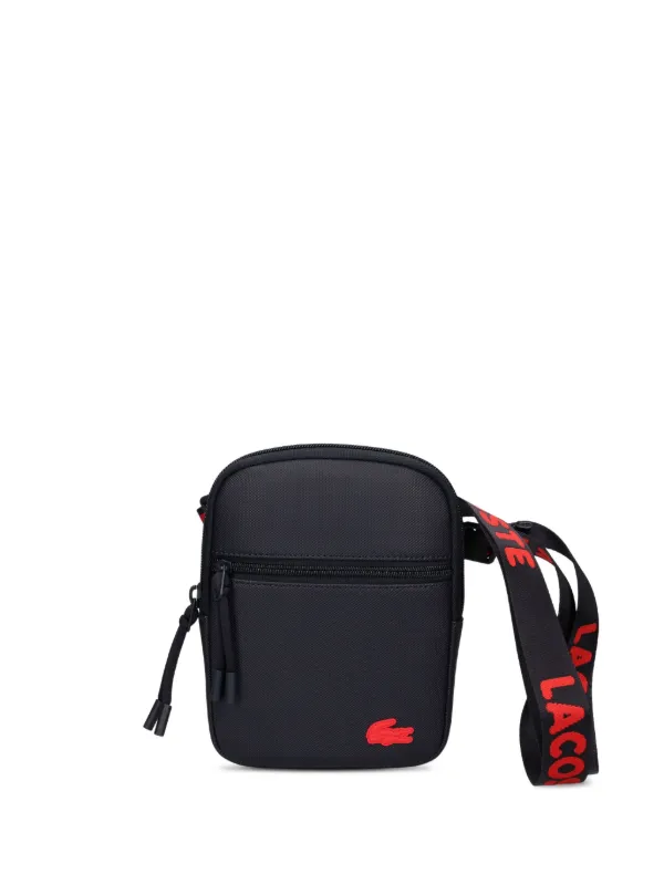Lacoste logo-jacquard Messenger Bag Black FARFETCH ID