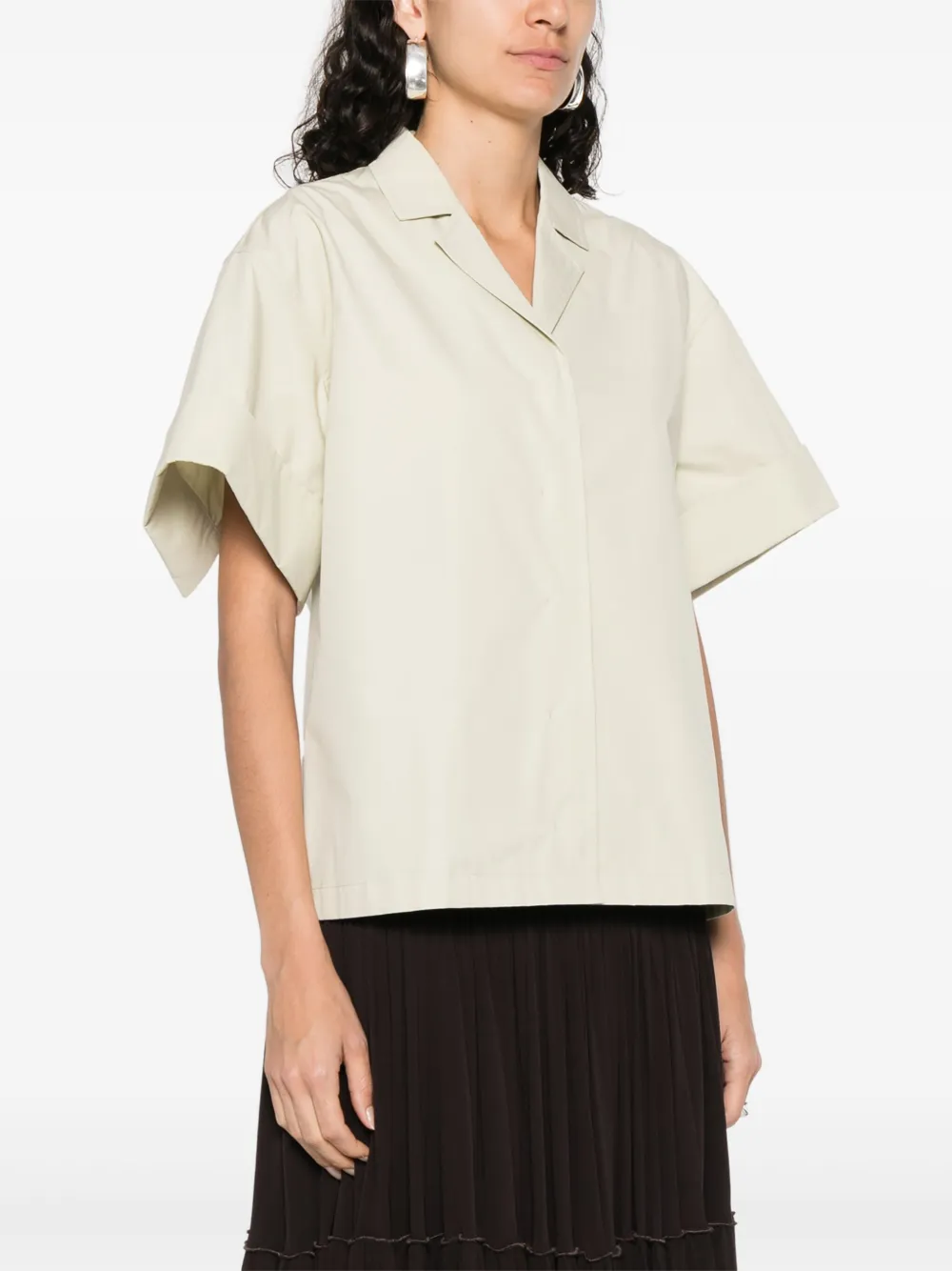 Jil Sander Katoenen shirt Groen