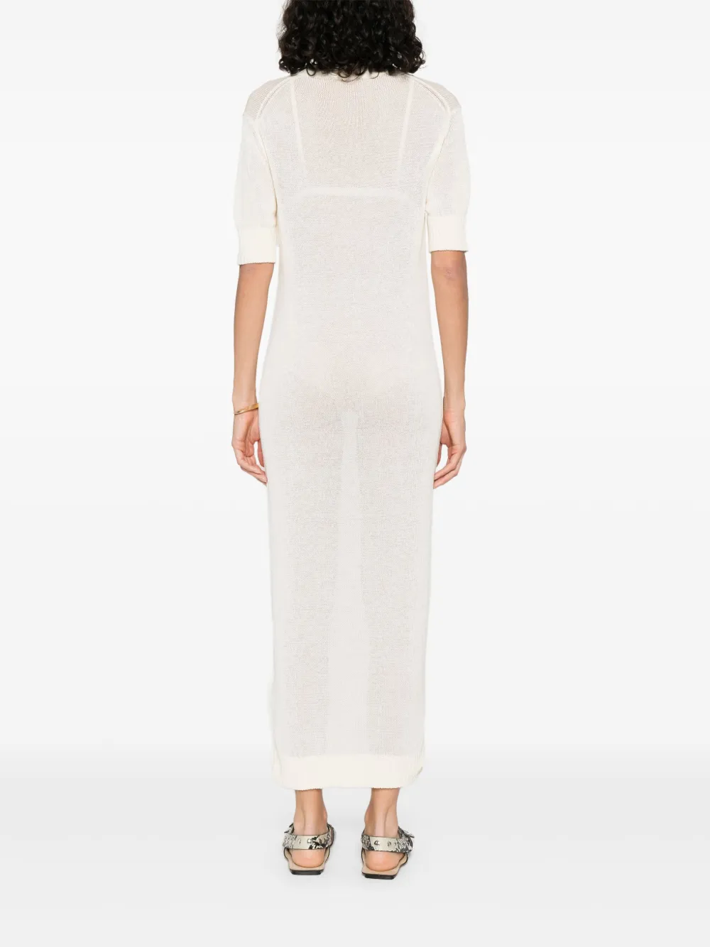Jil Sander Katoenen jurk Beige