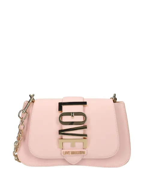 Love Moschino logo-plaque cross body bag