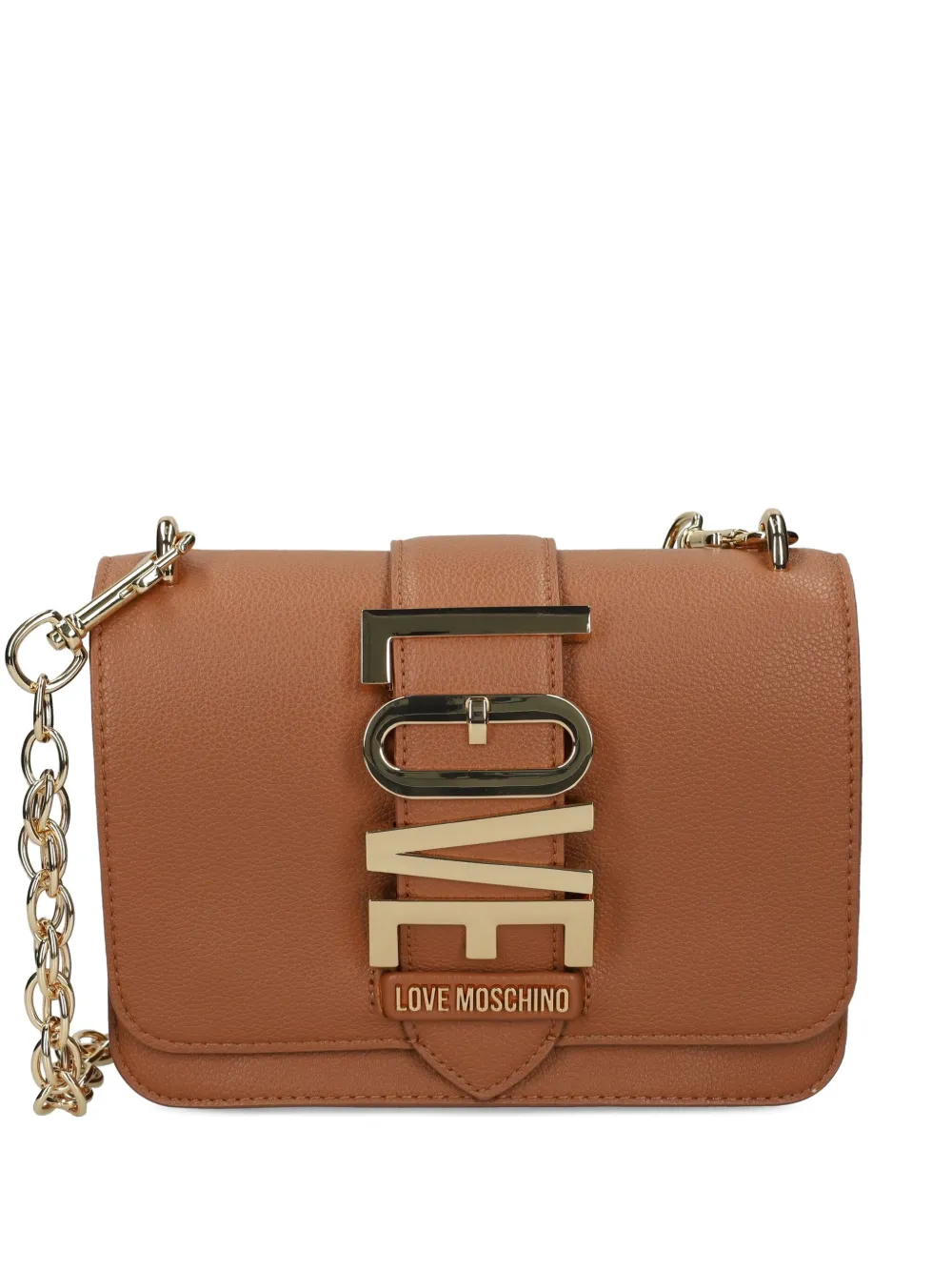 Love Moschino ロゴ ショルダーバッグ - ブラウン Love Moschino ロゴ ショルダーバッグ - ブラウン