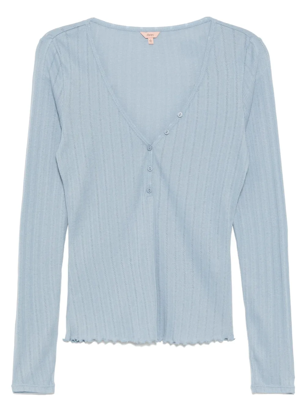 pointelle Henley top