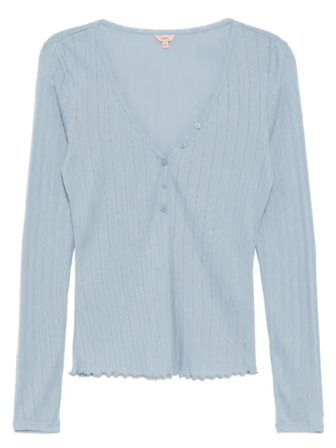 Eberjey pointelle Henley top