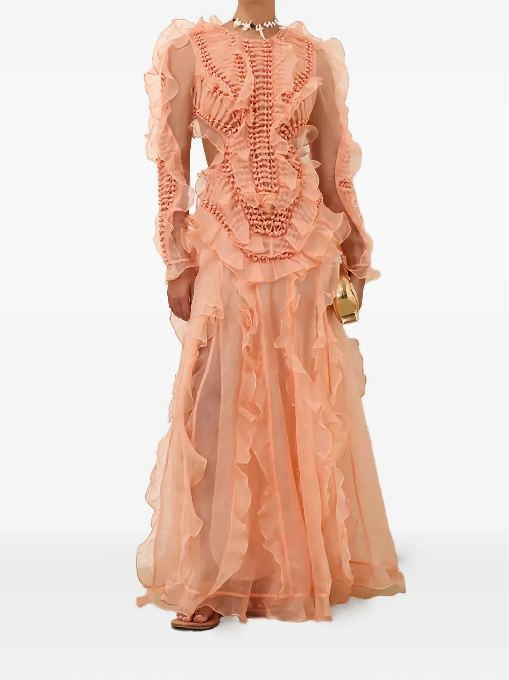 ZIMMERMANN braided maxi dress - Oranje
