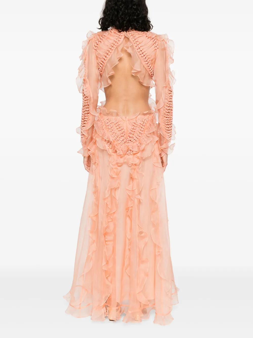 ZIMMERMANN Gevlochten maxi-jurk Oranje