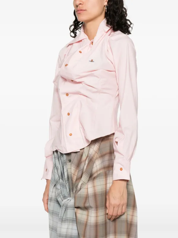 あ*す様 ヴィヴィアンウエストウッド　ギャザー　シャツ Vivienne Westwood ギャザー シャツ | ピンク | FARFETCH JP