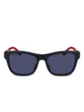 Lacoste matte-frame square sunglasses - Blue