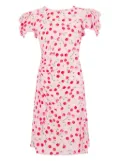 MAR DE MARGARITAS cherry-print mini dress - Pink