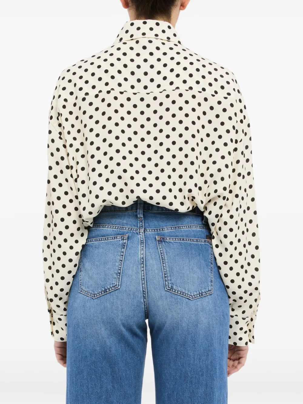 Mar De Margaritas Body Shirt With Black Polka Dots