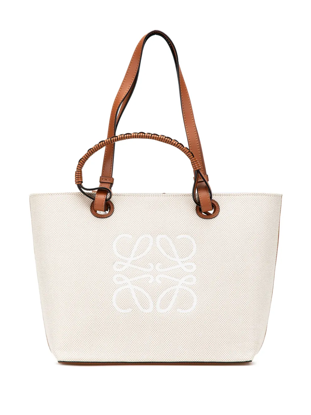 Pre-owned Loewe 2020 Small Anagram Canvas Satchel